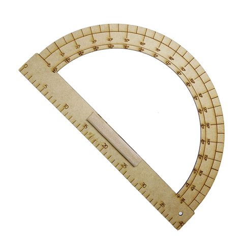 Transferidor do Professor em Mdf 180° Escala de 40 Cm - Souza ou Sb