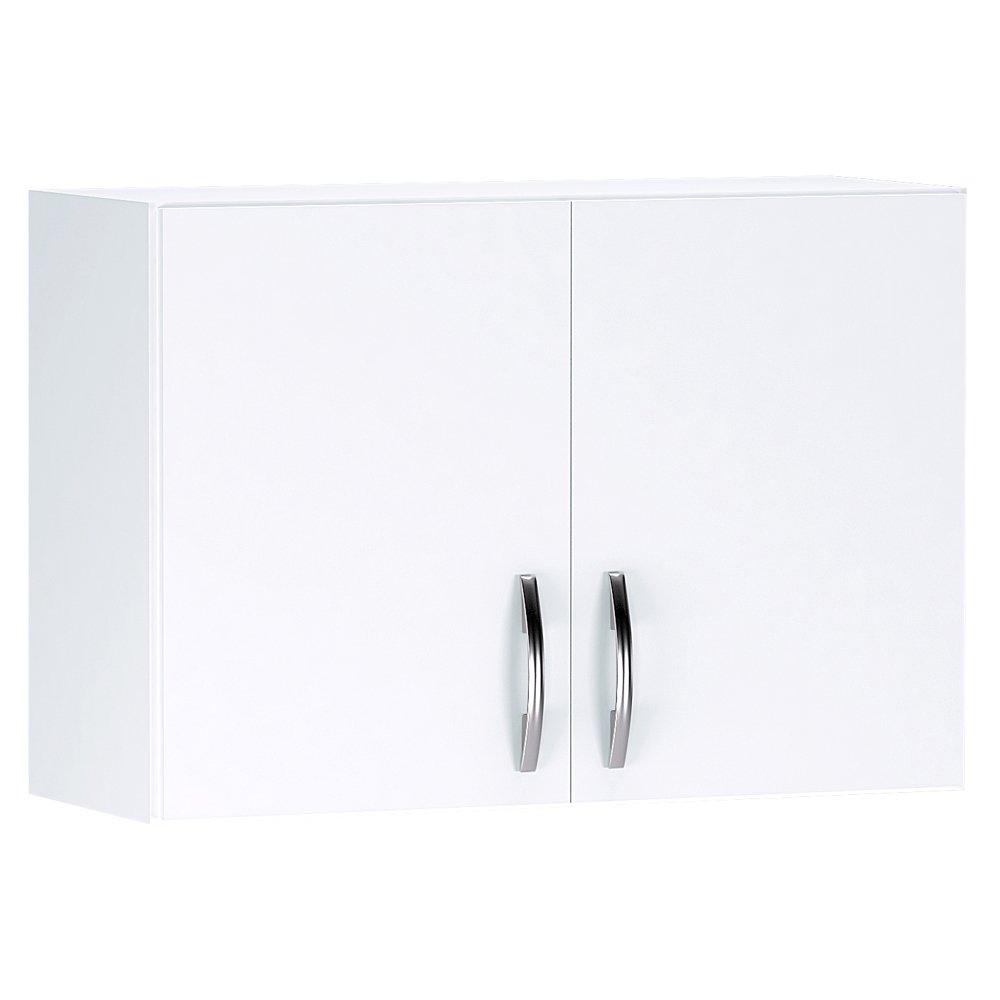 Armário Aéreo 2 Portas 80cm Branco Ajl Móveis - 1
