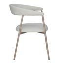 Ver imagem 3 de Cadeira Chamonix Base Champagne - Pu Nude