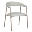 Ver imagem 1 de Cadeira Chamonix Base Champagne - Pu Nude