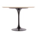 Ver imagem 2 de Mesa Saarinen Redonda Imbuia 100cm - Base Preta