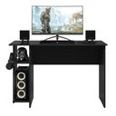 Ver imagem 3 de Escrivaninha/ Mesa Gamer Preto Fosco 3875 - Qmovi