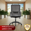 Ver imagem 3 de Cadeira de Escritório Diretor Crown - Preta