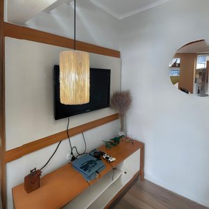 Luminaria Pendente Milão Sisal Palha Canhão Estilo Retro