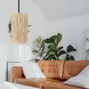 Ver imagem 3 de Luminaria Pendente Milão Sisal Palha Canhão Estilo Retro