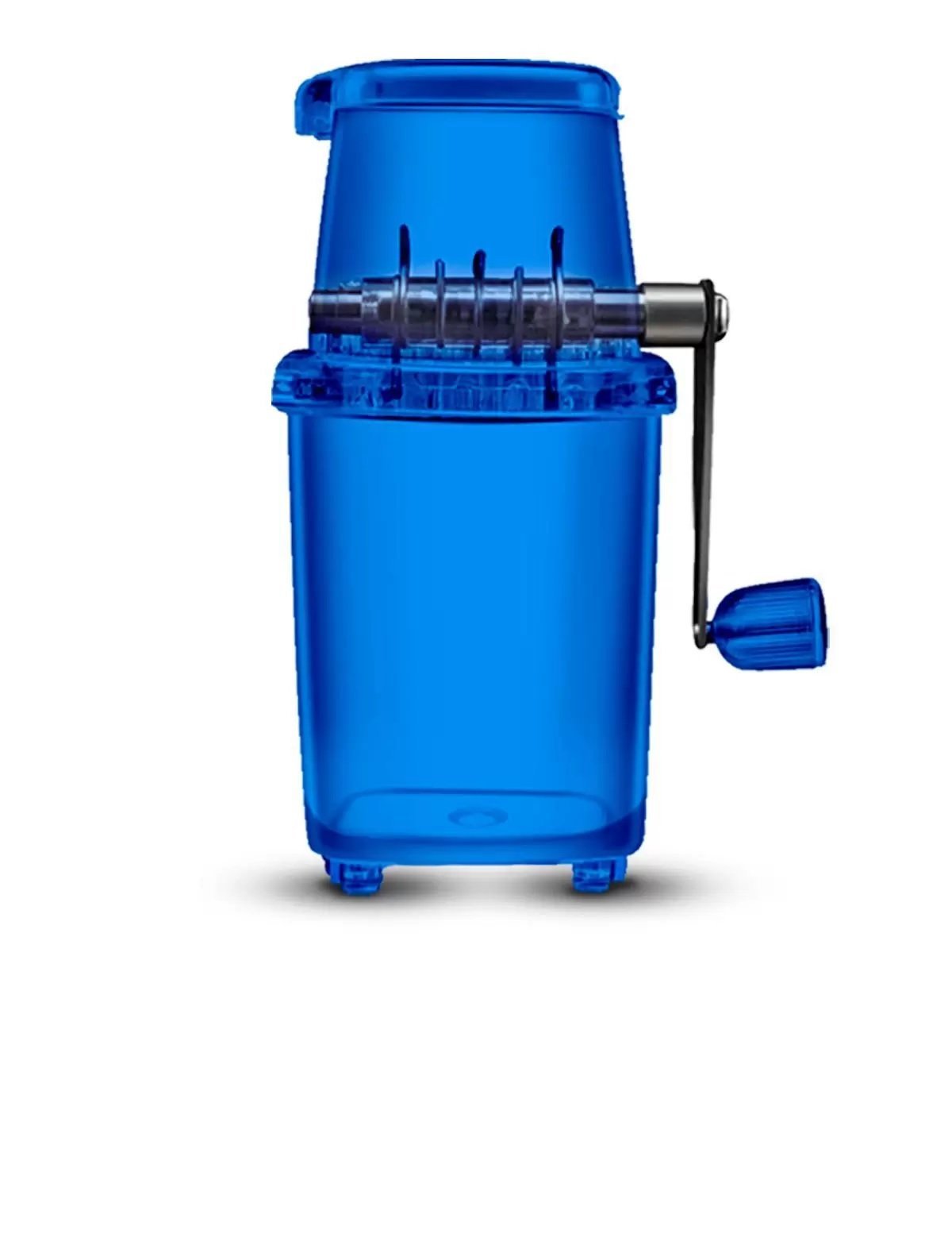 Triturador Picador Manual De Gelo Transparente Raspadinha Bartender 123 Útil UD612 Azul