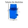 Triturador Picador Manual De Gelo Transparente Raspadinha Bartender 123 Útil UD612 Azul - 2
