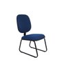 Cadeira Base Fixa Diretor Dayte Pé Sky - Js Azul/Preto - 1