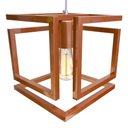 Ver imagem 4 de Kit 2 Pendente Infinity Poptem Cubo Aluminio Cobre Luminária Lustre 20cm Sala