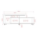 Ver imagem 4 de Rack Frizz com 2 Portas e 1 Nicho - Off White/Imbuia