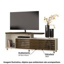 Ver imagem 2 de Rack Frizz com 2 Portas e 1 Nicho - Off White/Imbuia