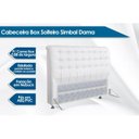 Ver imagem 2 de Cabeceira Cama Box Estofada Solteiro Solteiro Dama Suede Cinza - Simbal