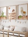 Ver imagem 1 de Kit 3 Quadros Decorativos Lhama e Cactus No2