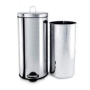 Ver imagem 1 de Lixeira Inox com Pedal e Balde 30L Brinox