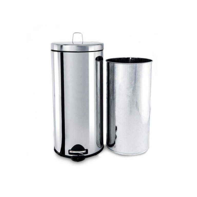 Lixeira Inox com Pedal e Balde 30L Brinox