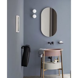 Espelho Lapidado Oval Iluminado com led quente - 50x80cm - 12