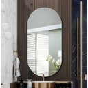 Ver mais imagens de Espelho Lapidado Oval Iluminado com led quente - 50x80cm