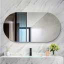 Ver imagem 4 de Espelho Lapidado Oval Iluminado com led quente - 50x80cm