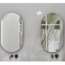 Ver imagem 5 de Espelho Lapidado Oval Iluminado com led quente - 50x80cm