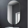 Espelho Lapidado Oval Iluminado com led quente - 50x80cm - 11