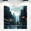 Ver imagem 1 de Quadro Decorativo Tela Canvas Cidades Ref:qbci1 Lojall 60 X 40 Cm Borda Infinita