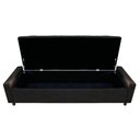 Ver imagem 6 de Calçadeira Baú Queen Everest P02 160cm para Cama Box Suede - Doce Sonho Móveis Preto