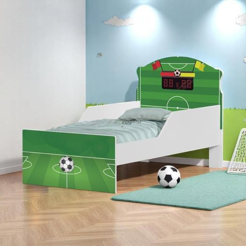 Mini Cama Campo de Futebol com Colchão