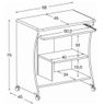 Mesa para Computador e Impressora Cor Branca - 3