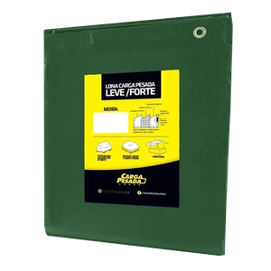 Lona Plástica Verde Impermeável 300 Micras Multiuso 4x5 / 5x4