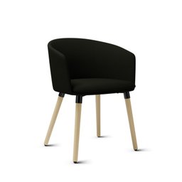 Poltrona PIX Estofada com Pés Palito Gupe Decor Creme - 8