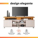 Ver imagem 4 de Rack Bancada para TV até 70 Polegadas Ripado 1,80m Alpha