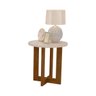 Mesa Lateral Decorativo Jb 8002 Caramelo com Pérola - Jb Bechara - 1