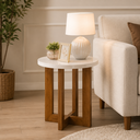 Ver imagem 1 de Mesa Lateral Decorativo Jb 8002 Caramelo com Pérola - JB Bechara