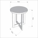 Ver imagem 4 de Mesa Lateral Decorativo Jb 8002 Caramelo com Pérola - JB Bechara
