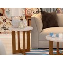Ver imagem 3 de Mesa Lateral Decorativo Jb 8002 Caramelo com Pérola - JB Bechara