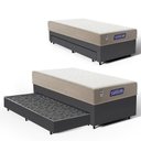Ver imagem 2 de Cama Box + Colchão Gazin de Espuma D60 Double Face Force Plus + Auxiliar de Espuma Solteiro 88 cm