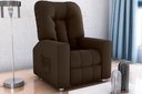 Ver imagem 1 de Poltrona Reclinável Mx5 Pallas Suede Marrom B 256 - Matrix