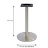 Base de Mesa Inox Redonda Bistrô 110cm - 3