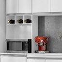 Ver imagem 7 de Cozinha Modulada 5 Peças com Tampo 280cm 12 Portas 4 Gavetas Natalie Branco - ÉdeCasaMóveis                                                    