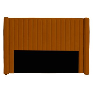 Cabeceira Casal King Size Estofada para Cama Box Alicia Veludo Ateliê do Conforto Cabeceira Casal Ki