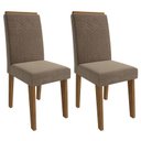 Ver imagem 3 de Conjunto de Mesa Clara para Sala de Jantar com 4 Cadeiras Taís Moldura -cimol - Savana / Offwhite