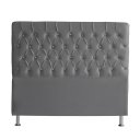 Ver imagem 1 de Cabeceira de Cama Box Bella Casal 140 Cm Suede Botão Cristal Grafite Ec Móveis