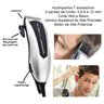 Maquina Cortar Cabelo Barba Profissional Acessórios 9 Peças Vicini - CPV-625 - 110v - 2