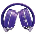Ver imagem 5 de Fone de Ouvido Bluetooth Roxo Cartão Sd Headphone Sem Fio Rádio Macio Vc71L Vicini - Lilás