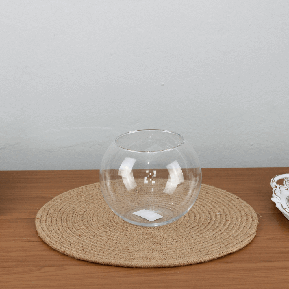 Vaso Vidro Redondo de Mesa Para Plantas | Linha Decor Casa e Sonho Vaso de flor - 2