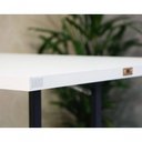 Ver imagem 2 de Mesa Dobrável Retrátil de Parede 120x75 Branco