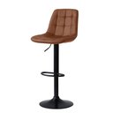 Ver imagem 2 de Kit 6 Banqueta Alta Elegance Estofada com Base Giratória e Regulagem de Altura - Marrom