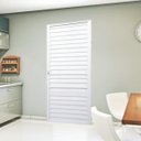 Ver mais imagens de Porta Veneziana de Giro Esquerda Alumínio Branco | Linha Fortline | Atlântica A=2,10m x L=0,76m