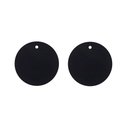 Ver imagem 1 de Descanso de Panela Silicone Suporte Redondo Preto 2un