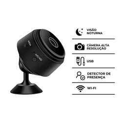 Mini Câmera Espiã A9 Wifi com Sensor e Visão Noturna - 8